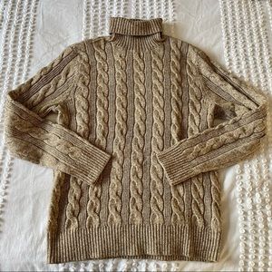Express Medium Cable Knit Turtleneck Sweater